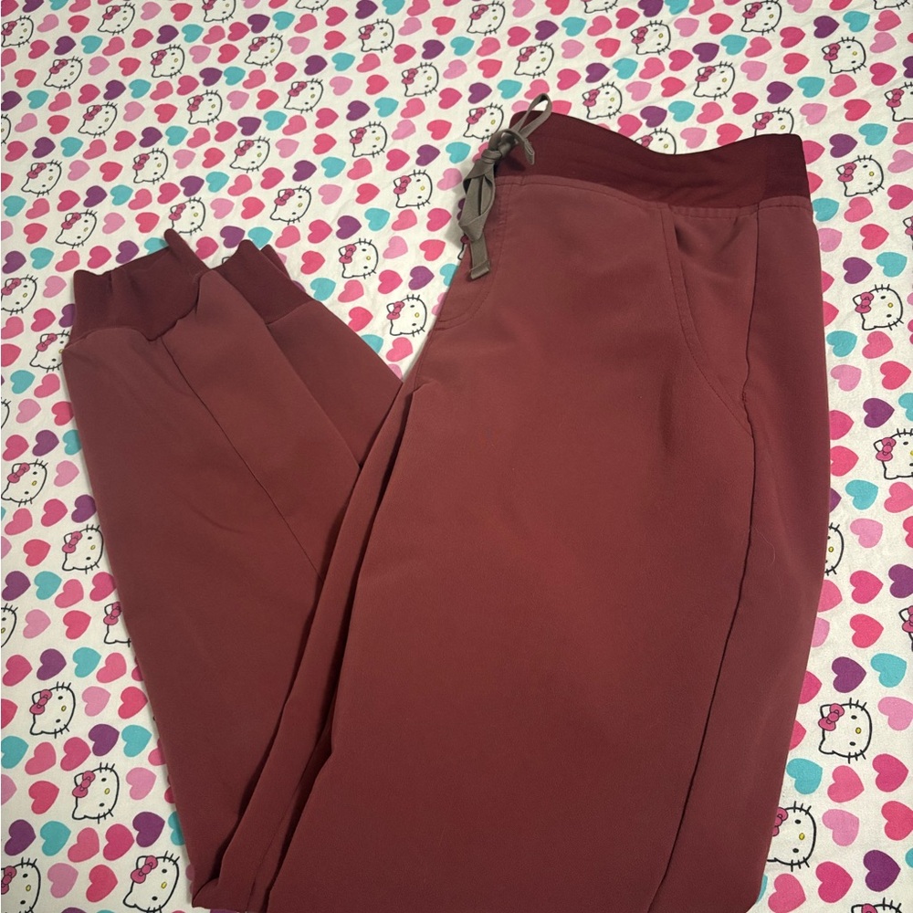 Maroon Jogger Pants Zamora Small